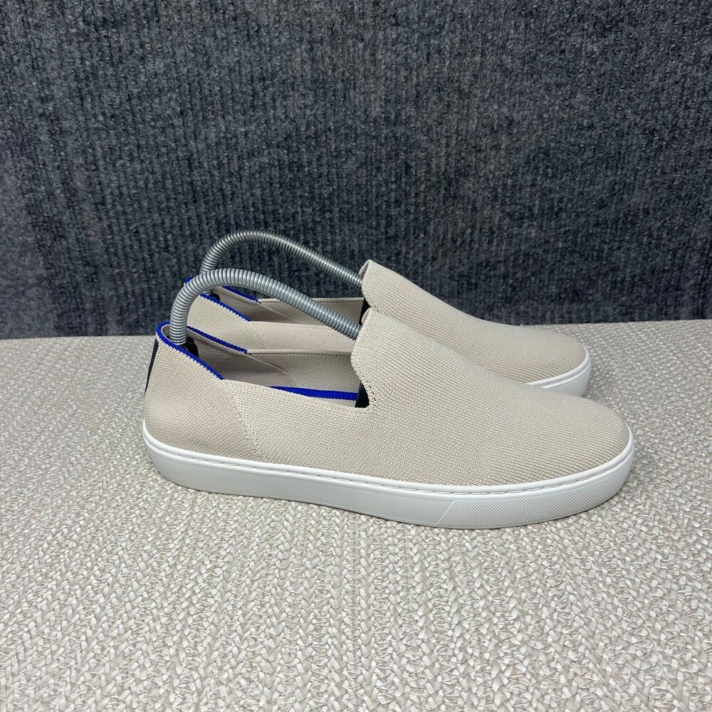 Rothy’s The Slip On Sneaker Sand Ivory Cream Flat Shoes Women’s Size 9.5 US